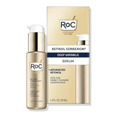 RoC Retinol Correxion Deep Wrinkle Retinol Face Serum with Ascorbic Acid, Anti - Aging Treatment for Fine Lines, Dark Spots, Post Acne Scars, 1 Oz - Showlu Well Nation Store
